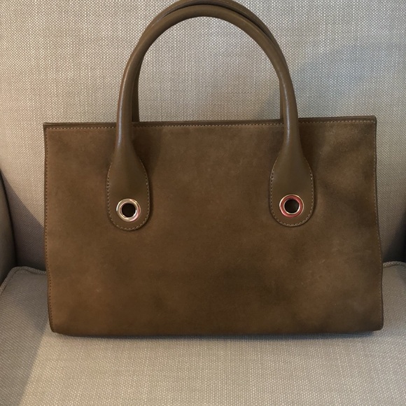 JIMMY CHOO RILEY SUEDE TOTE -Beautiful bag in wonderful condition F/W 2025. - Picture 4 of 8